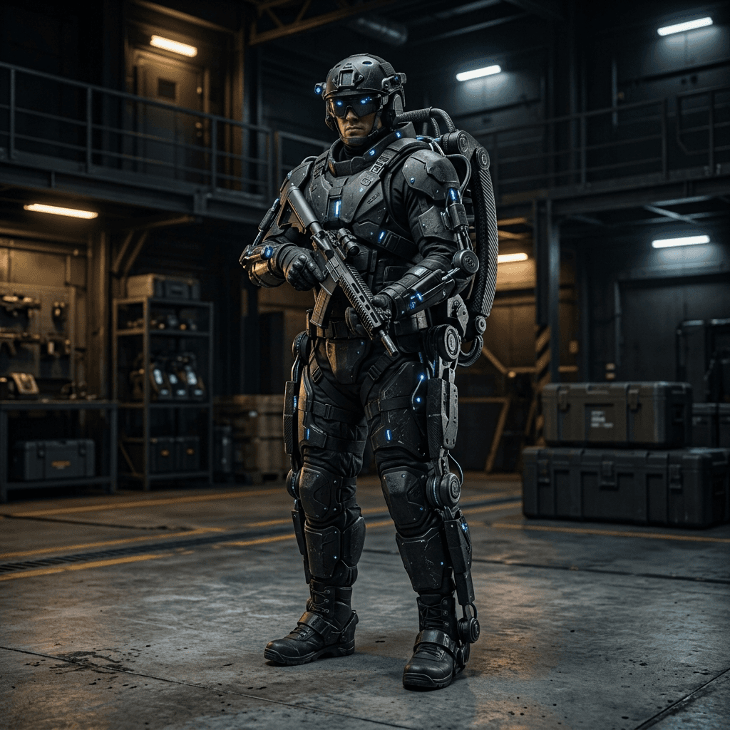 GMR STRIDE Soldier Exoskeleton